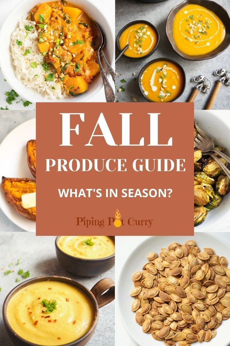 the fall produce guide for what's in season?