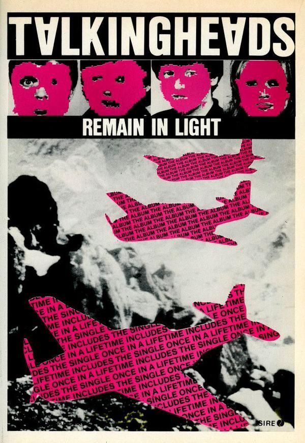 a poster with words written on it that say,'remain in light'and three faces