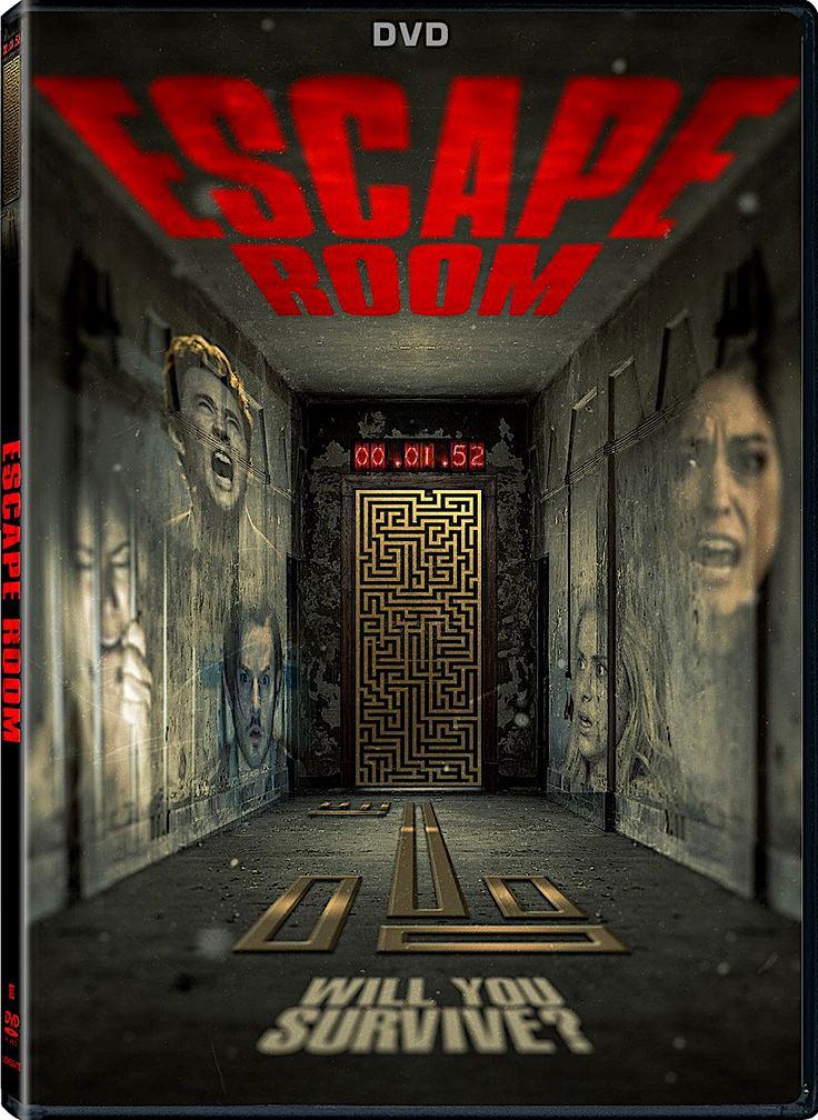 the escape book dvd cover is shown with an image of a maze in front of it