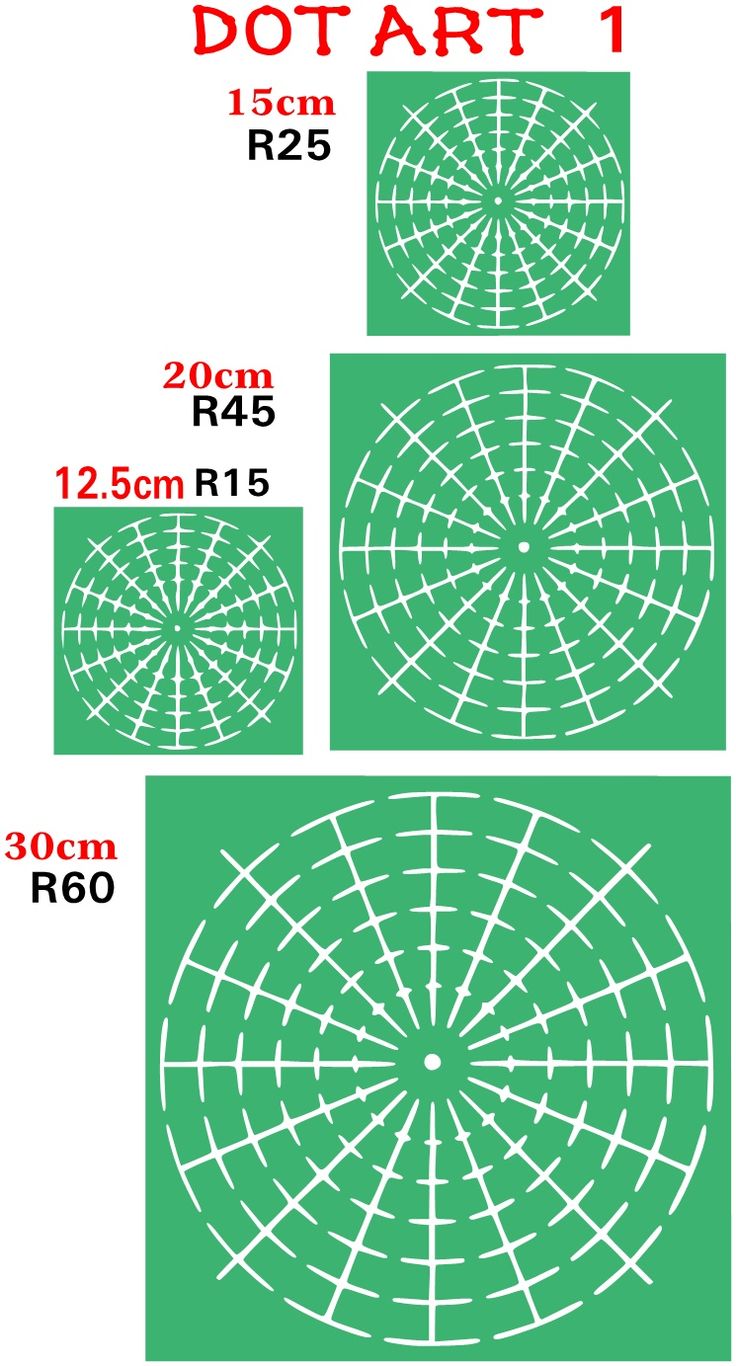 the diagram shows how to use different angles for each piece of art, including circles and lines