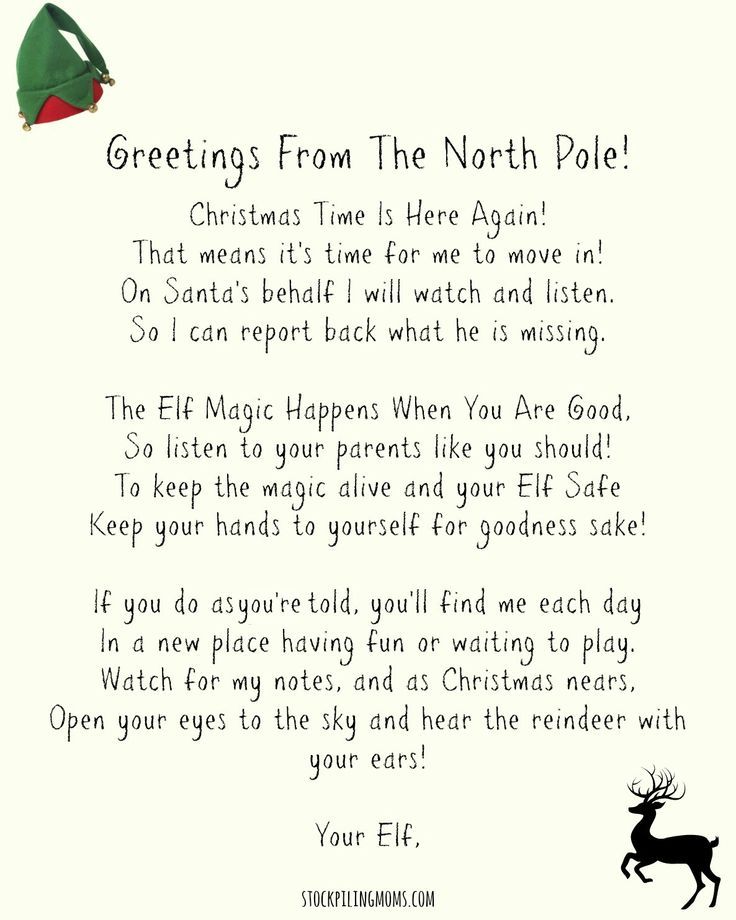 a christmas letter from the north pole