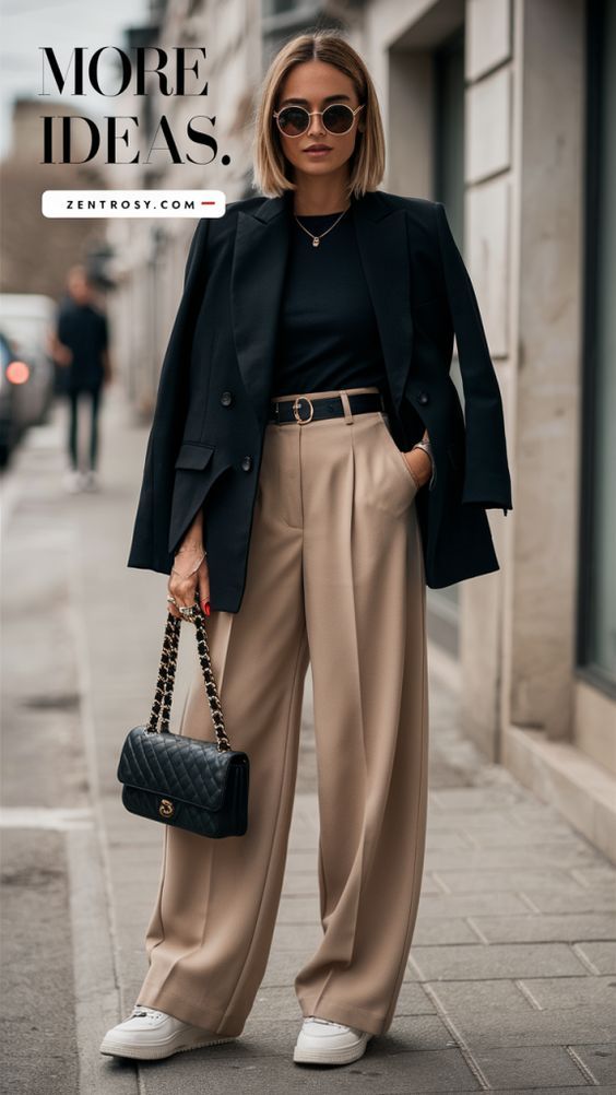 Sleek Office Outfit, Fall Womans Outfits 2024, Fall 2024 Transition Outfits, Outfits For Professional Women, Autumn 2025 Outfits, Smart Business Outfits Women, Winter 2024 Work Outfits For Women, Fall Outfits 2024 Office, Fashion Women 2025