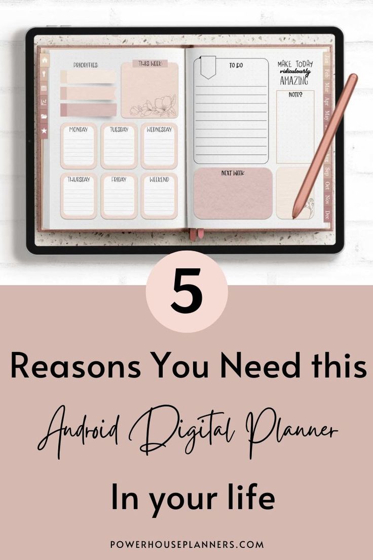 an open planner with the text 5 reasons you need this ahead digest planner in your life