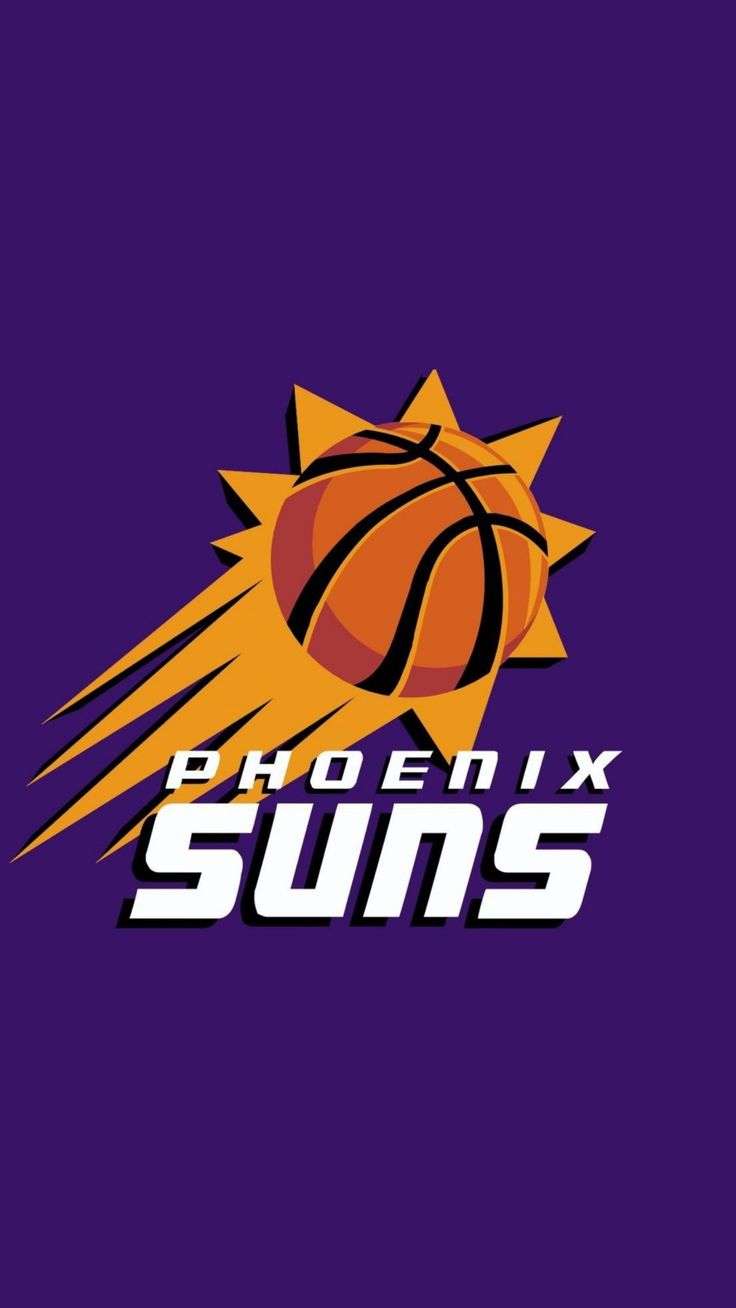 the phoenix suns logo on a purple background