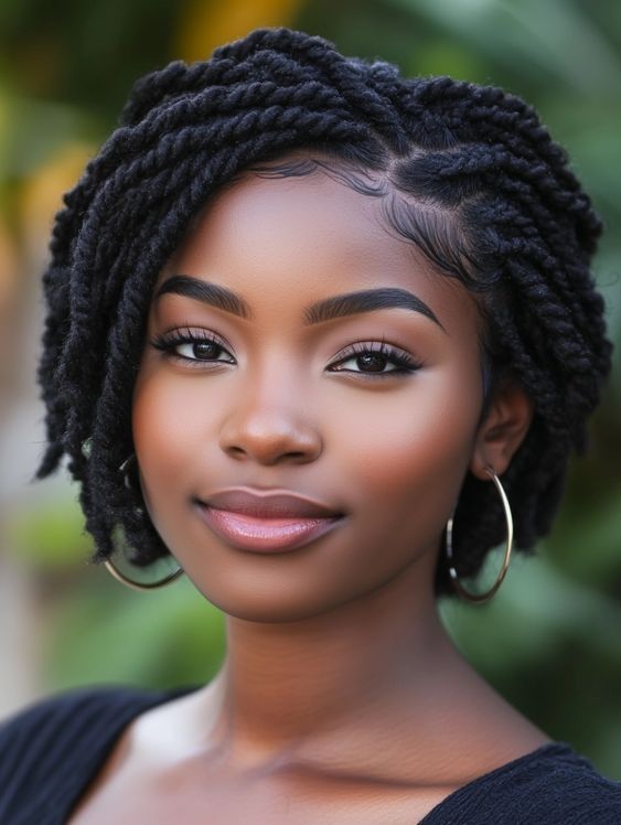 Short Flat Twist Hairstyles, African Hair Natural Hairstyles, Short 4c Hair Straightened Styles, Two Strand Twists Short Hair, Short Two Strand Twist Hairstyles, Two Strand Twists With Extensions, Short Natural Hair Cornrow Styles, Braids On Short Hair Black Women, Natural Hair Flat Twist Styles Short