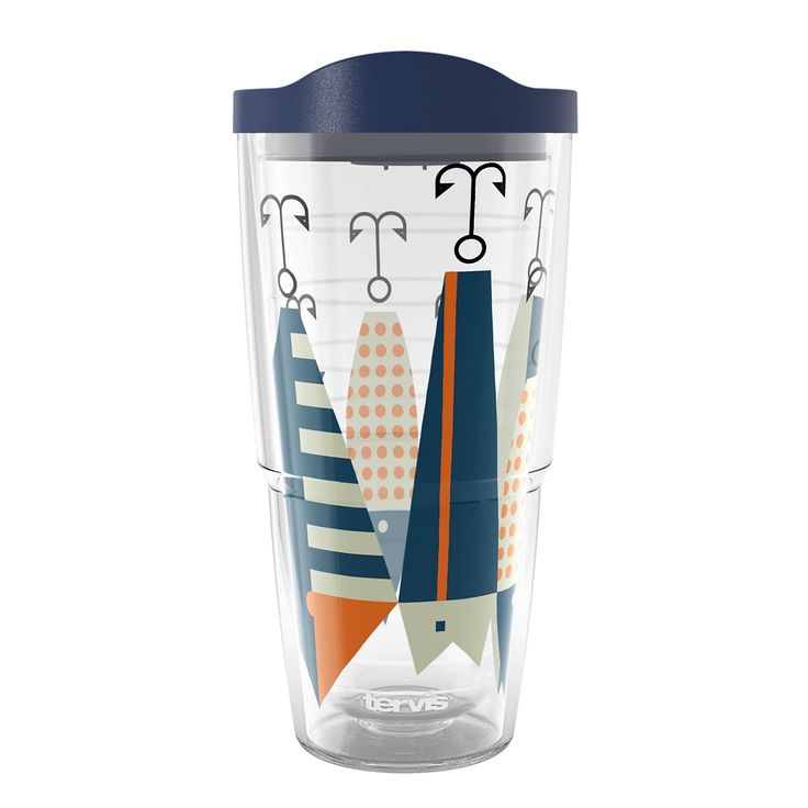 an image of a travel cup with designs on it