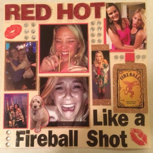 a red hot magazine cover with pictures of women and dogs on it, including a woman's face