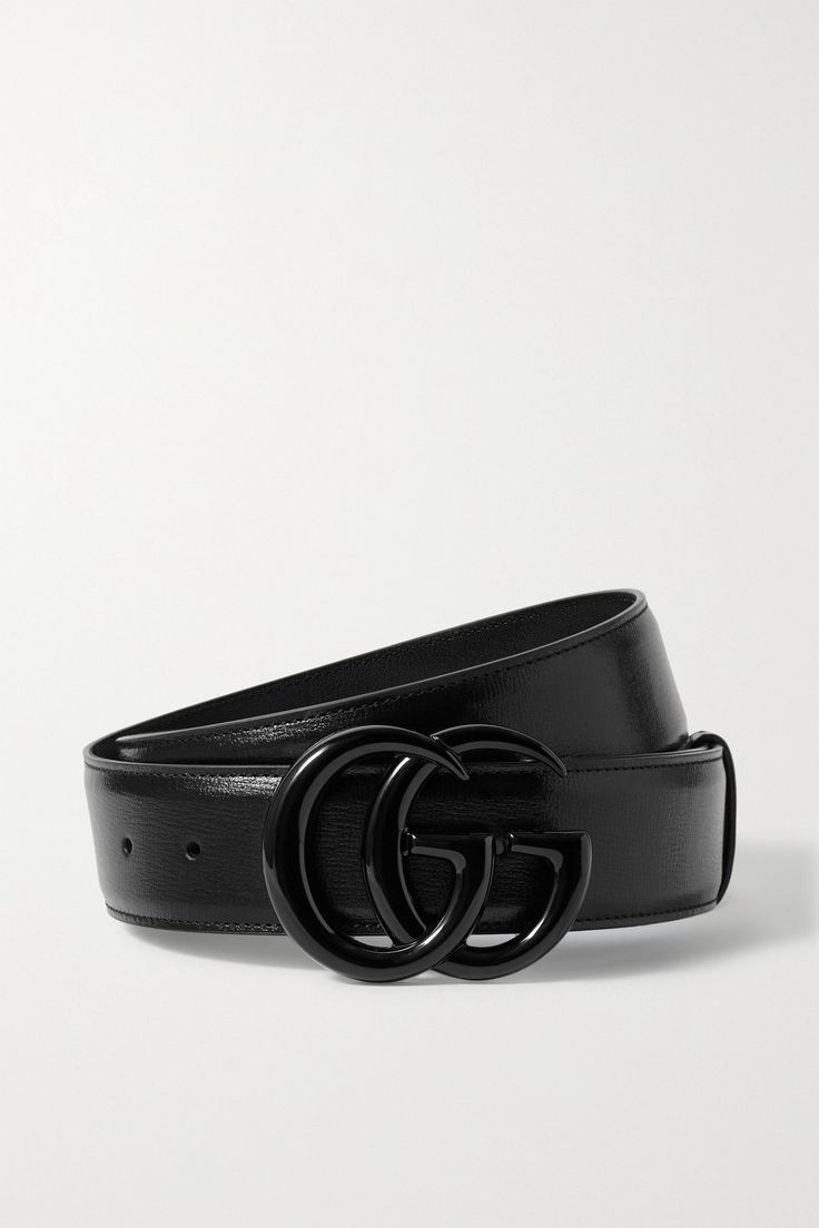 Gucci's black belt has been expertly made in Italy from supple leather. It fastens with the brand's signature 'GG' buckle, which has a glossy, tonal finish, and is slim enough to work with all jeans and pants. All Black Gucci Belt, Silver Gucci Belt, Black Belt Outfit, Gucci Black Belt, Chloe 2024, Belt Gucci, Gucci Leather Belt, All Jeans, Designer Belts