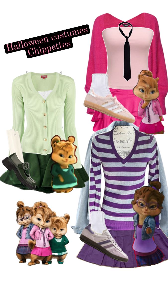 a collage of clothing and accessories including shoes, scarves, sweaters, and teddy bears