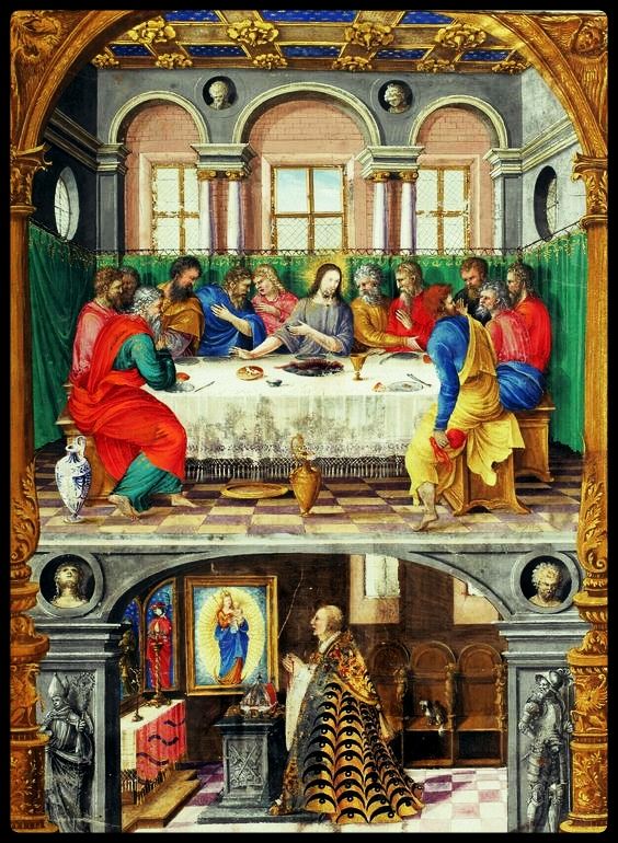 the last supper is depicted in this painting