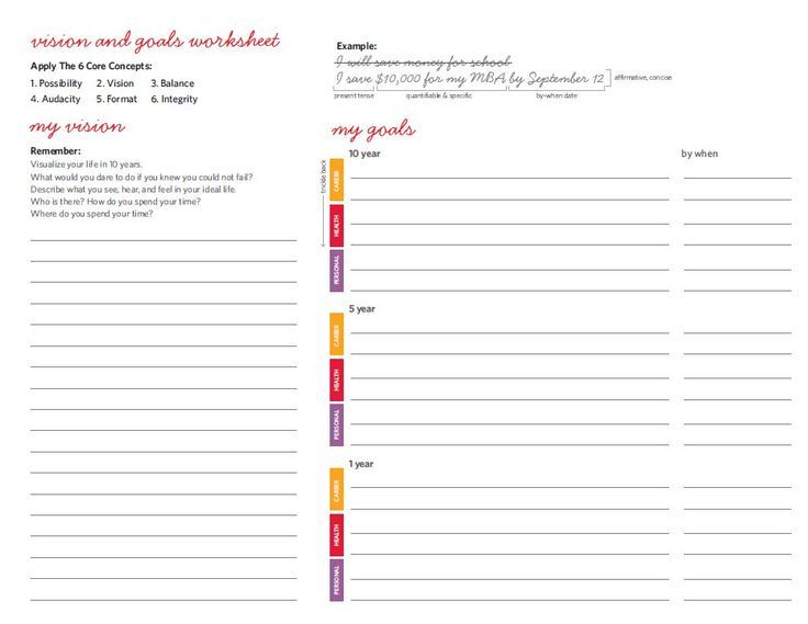 a printable planner with the words, my goal and other things to do on it