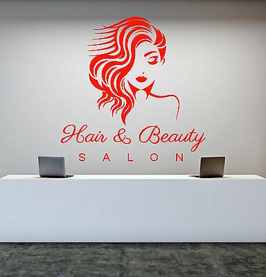 salon wall decals for hair and beauty salon