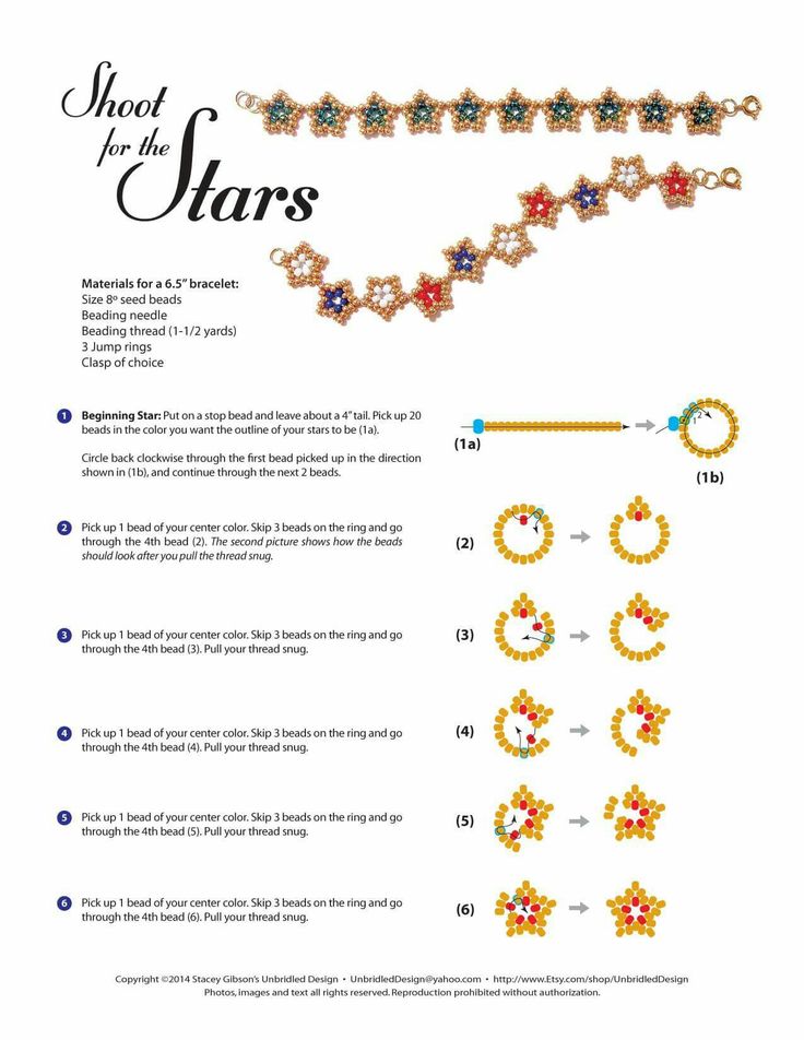 the instructions for bracelets and earrings are shown in this page, which shows how to make