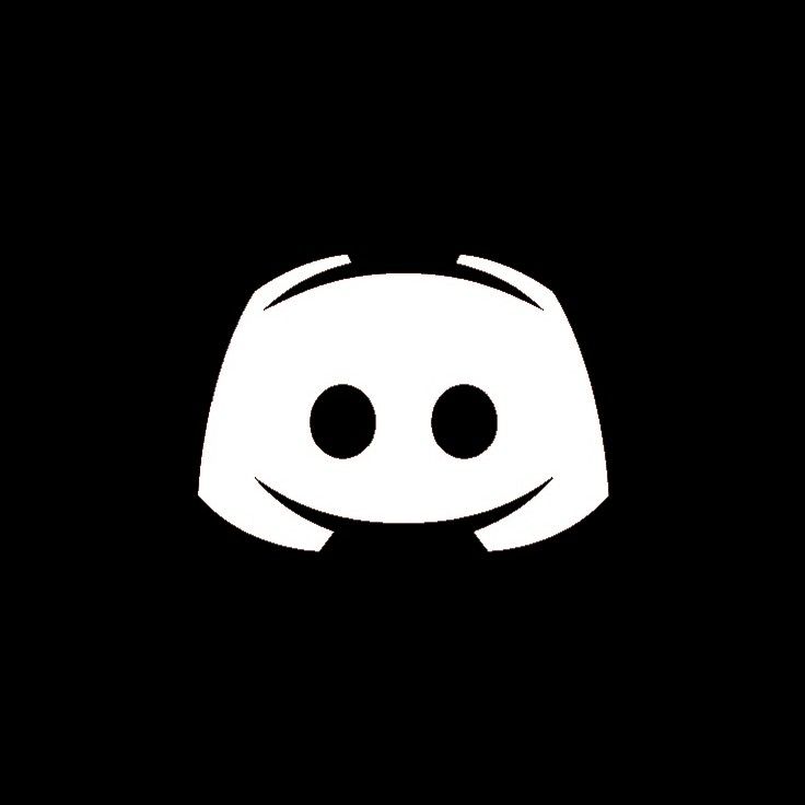 a black and white logo with two eyes in the middle, on a dark background