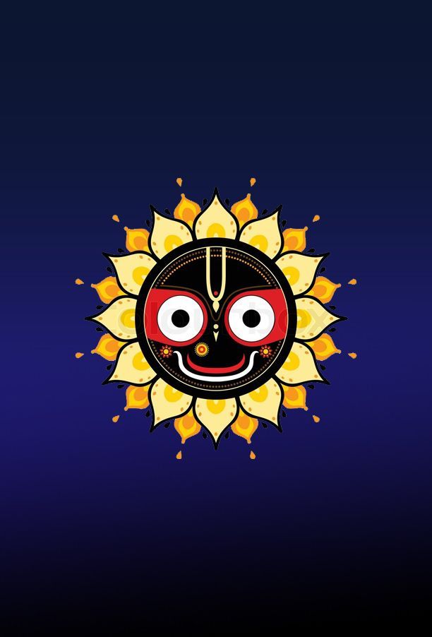 the sun with two eyes and a smile on it's face, in front of a blue background