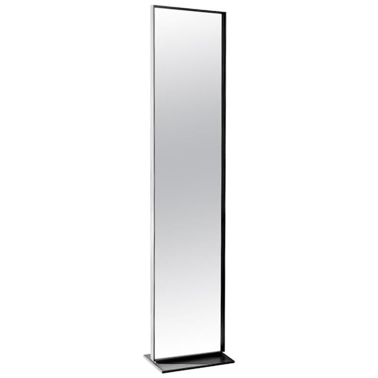 a tall mirror is shown against a white background