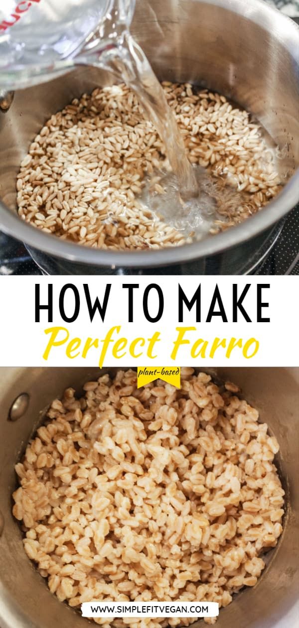 how to make perfect farro rice in a pan