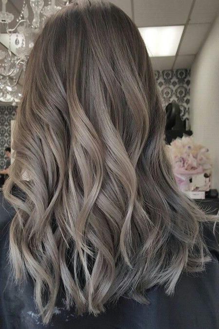 Greige Hair Is Trending—And You’ll Actually Want to Try This Cool Neutral - Southern Living Ash Brown Hair With Highlights, Dark Ash Brown Hair, Light Brown Hair Shades, Toned Hair, Ash Brown Hair Color, Rambut Brunette, Brown Hair Shades, Mushroom Brown, Ash Brown Hair