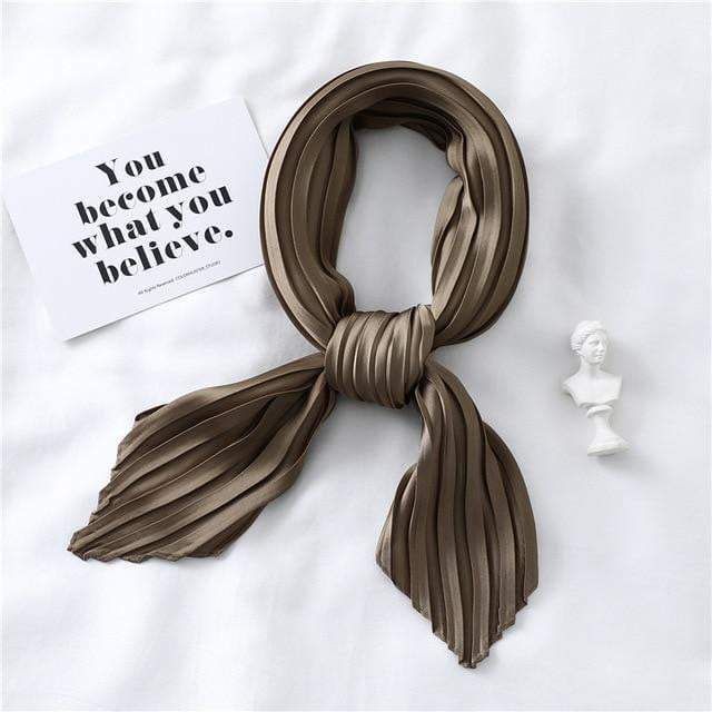 Accessorize your purse with these timelessly elegant scarves to tie around your purse handles. You don't need to headed to the horse races or high tea for these - you can just pretend you are. Material: Polyester Size (Stretched): 27.5"x27.5" | 70x70cm Size (Crinkled): 21.5"x21.5" | 55x55cm Wrap around your purse handle(s) Tie with a variety of knots or bows on your handle Mix and match by switching out or adding more than one at a time for an even more personalized look (Yes, you can use the sc Chic Square Formal Scarves, Elegant Rectangular Formal Scarf, Elegant Brown Square Silk Scarf, Chic Square Scarves For Formal Occasions, Elegant Rectangular Scarves For Formal Occasions, Chic Square Scarf For Formal Occasions, Elegant Scarves With Ribbon For Gift, Elegant Brown Square Scarf, Elegant Brown Rectangular Silk Scarf