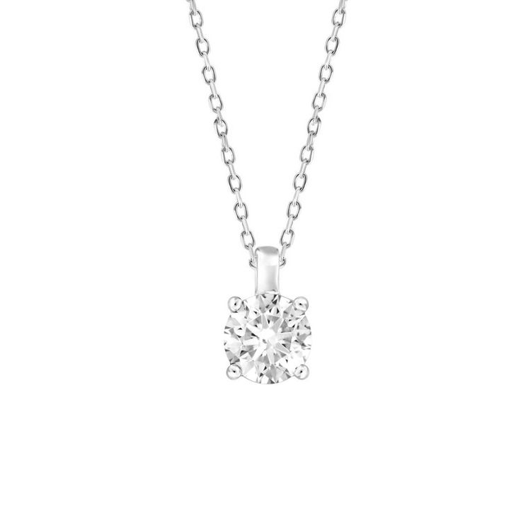 Stunning Round Lab Diamond Solitaire Pendant, Comes in .50 to 4.00 carat total , Comes with Lab Diamond Certificate From IGI , set in 14k White gold. Diamond Color F-G Diamond Clarity VS1 Metal is 14k White Gold Closure Spring Clasp 14k White Gold Solitaire Necklace With Vvs Clarity, 14k White Gold Solitaire Necklace With Brilliant Cut, Formal White Gold Necklace With Lab Grown Diamonds, Classic Jewelry With Brilliant Cut In Diamond White, Formal Diamond Cut Solitaire Necklace In Diamond White, Classic Jewelry In Diamond White With Brilliant Cut, Timeless Solitaire Necklace With Brilliant Cut For Formal Occasions, Classic Silver Necklace With Lab Grown Diamonds, Classic Silver Lab Grown Diamond Necklaces