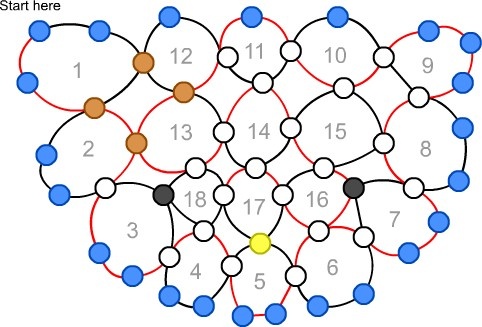 the diagram shows how many dots are connected to each other in order to make it look like