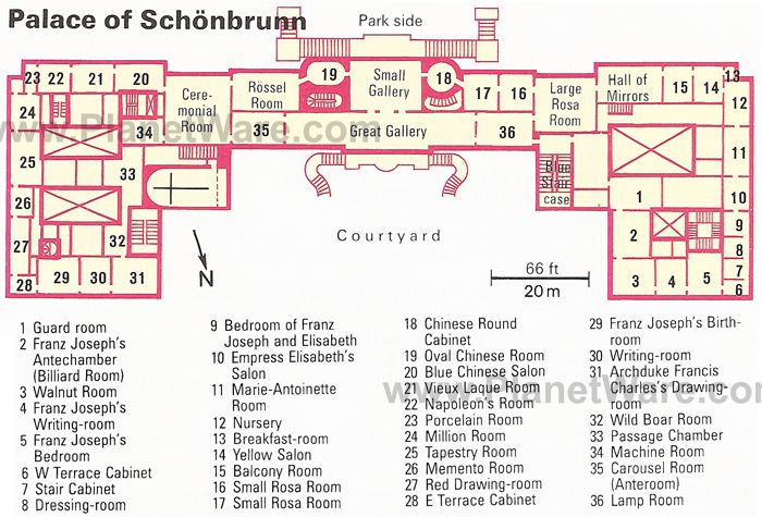 the palace of schonburg floor plan