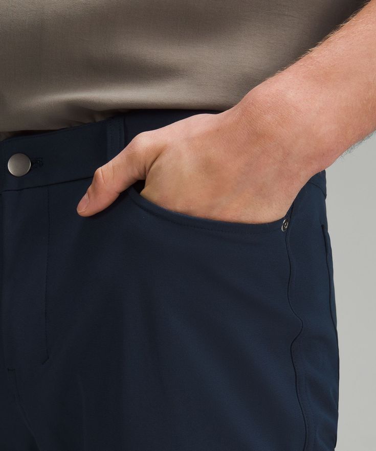 The 5-Pocket Jean, Reinvented. These Skinny-Fit Pants Are Engineered To Give You Freedom Of Movement And All-Day Comfort. Designed For Casual. Close-To-Body Fit Thats Snug Around Glutes And Thighs:our Abc Technology Uses An Ergonomic Gusset To Remove Tension From The Crotch Of Our Pants. Hand Pockets, A Phone Pocket, And An Internal Sleeve To Stash Coins. Back Pocket With Hidden Zippered Compartment. Flip Up The Cuffs To Reveal Reflective Details. | ABC Skinny-Fit 5 Pocket Pant 30"L Warpstreme Casual Lululemon Bottoms With Functional Pockets, Casual Lululemon Bottoms With Pockets, Lululemon Casual Bottoms With Functional Pockets, Lululemon Casual Bottoms With Pockets, Lululemon Casual Bottoms With Side Pockets, Lululemon Casual Pants With Hip Pockets, Lululemon Straight Leg Bottoms With Hip Pockets, Lululemon Stretch Bottoms With Pockets, Casual Mid-rise Bottoms By Lululemon