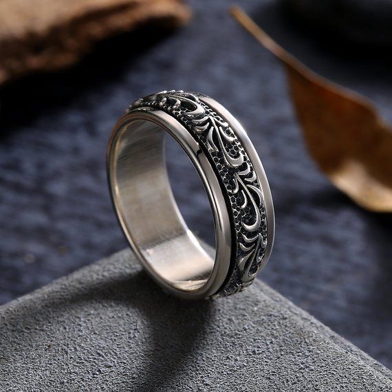 Gothic Engagement Ring, Ring Man, Mens Rings Fashion, Gothic Vintage, Sterling Silver Mens Rings, Rock Punk, Vintage Rock, Mens Silver Rings, Sterling Silver Mens