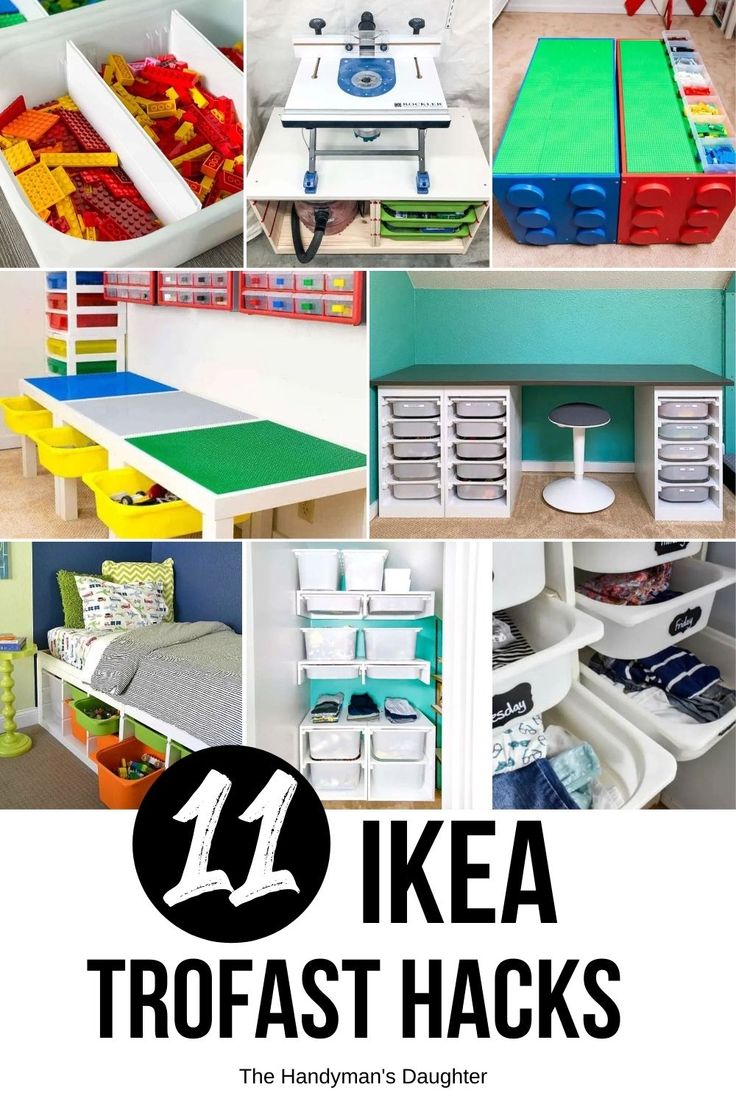 the top ten ikea trofast hacks for kids to use in their playroom