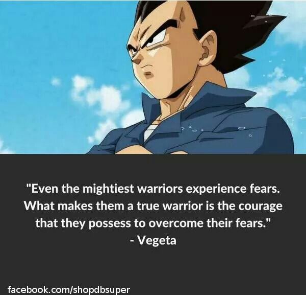 an anime quote that reads, even the mights warriors experience tears