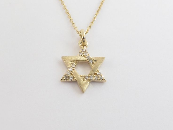 14k Yellow Gold Jewish Star Of David Diamond Necklace 14" 16" 18" 20" - Great Necklace for Kids And Women by KaratCarat on Etsy https://www.etsy.com/listing/689582053/14k-yellow-gold-jewish-star-of-david Gold Diamond Necklace With Star Of David For Gift, Gold Star Of David Necklace For Anniversary, Necklace For Kids, Diamond Charm Necklace, Gold Rosary, Jewish Star, Diamond Star, Diamond Charm, Diamond Hoop Earrings