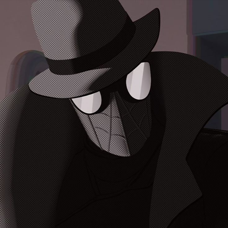 a man wearing a hat and coat with eyes drawn on it's face in the dark