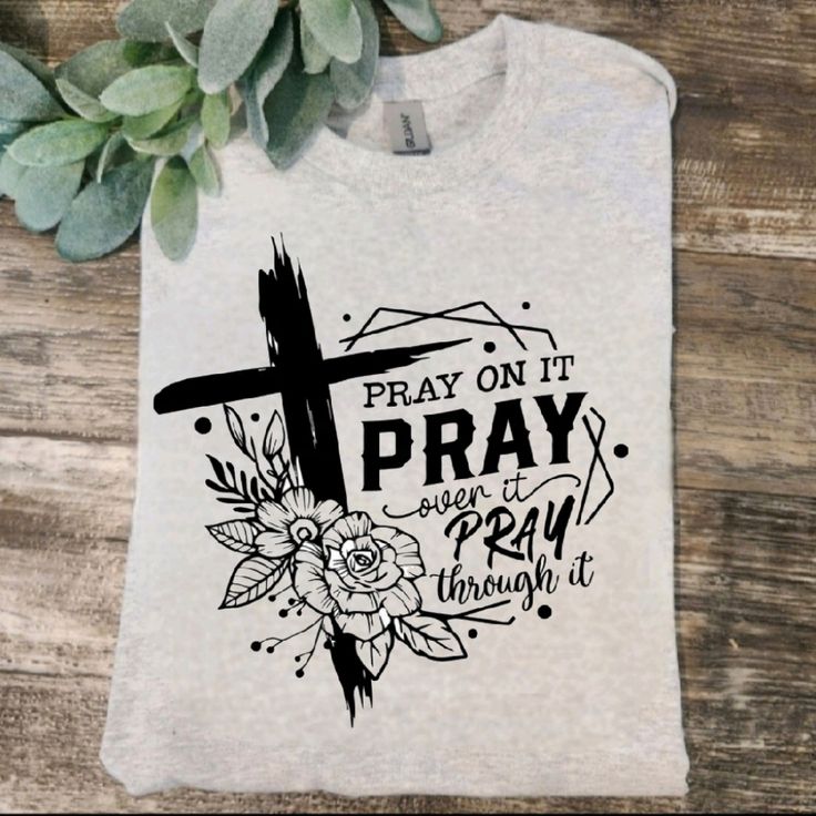 Cute Design ! Custom Made And Will Ship Within A Few Days! On Gildan Unisex Short Sleeve Check Out My Page For More Designs Christian Products To Sell, Church Tshirt Designs, Christian T Shirt Ideas, Jesus Merch, Tshirt Sayings, Christian Shirts For Women, Cricket Crafts, Pray On It, Faith Tshirts