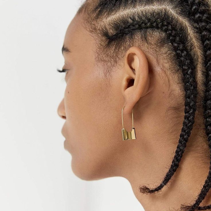 Ellie Vail - Londyn Lock Earring Latest Jewellery Trends, Coffee Candle, Latest Jewellery, Tonga, Vanuatu, Zambia, Delicate Necklace, Seychelles, Gold Plated Earrings