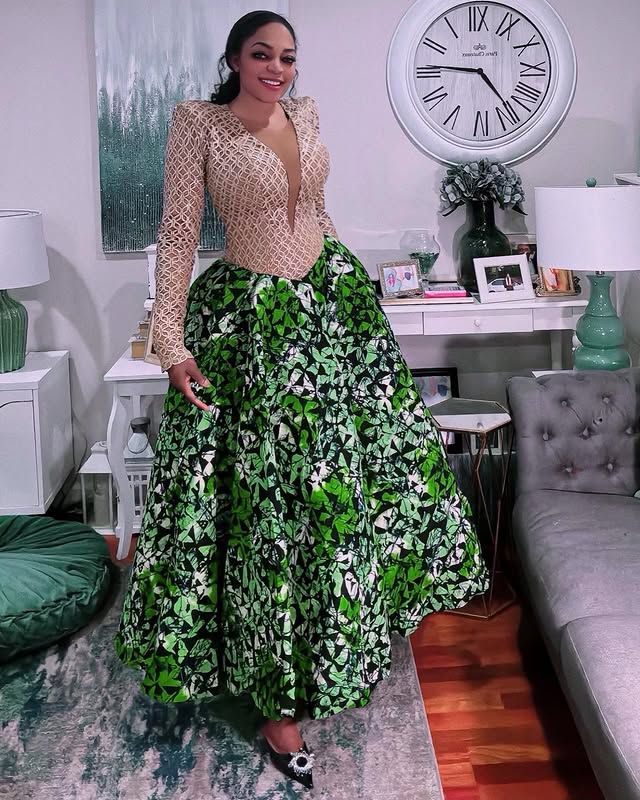 Instagram Ankara Style For Ladies, Silk Dress Styles, Ankara And Cord Lace Combination, Trending Ankara Styles, Ankara Fashion Styles, Robes Wax, Owambe Styles, Latest Ankara Styles 2019, Church Outfit Ideas