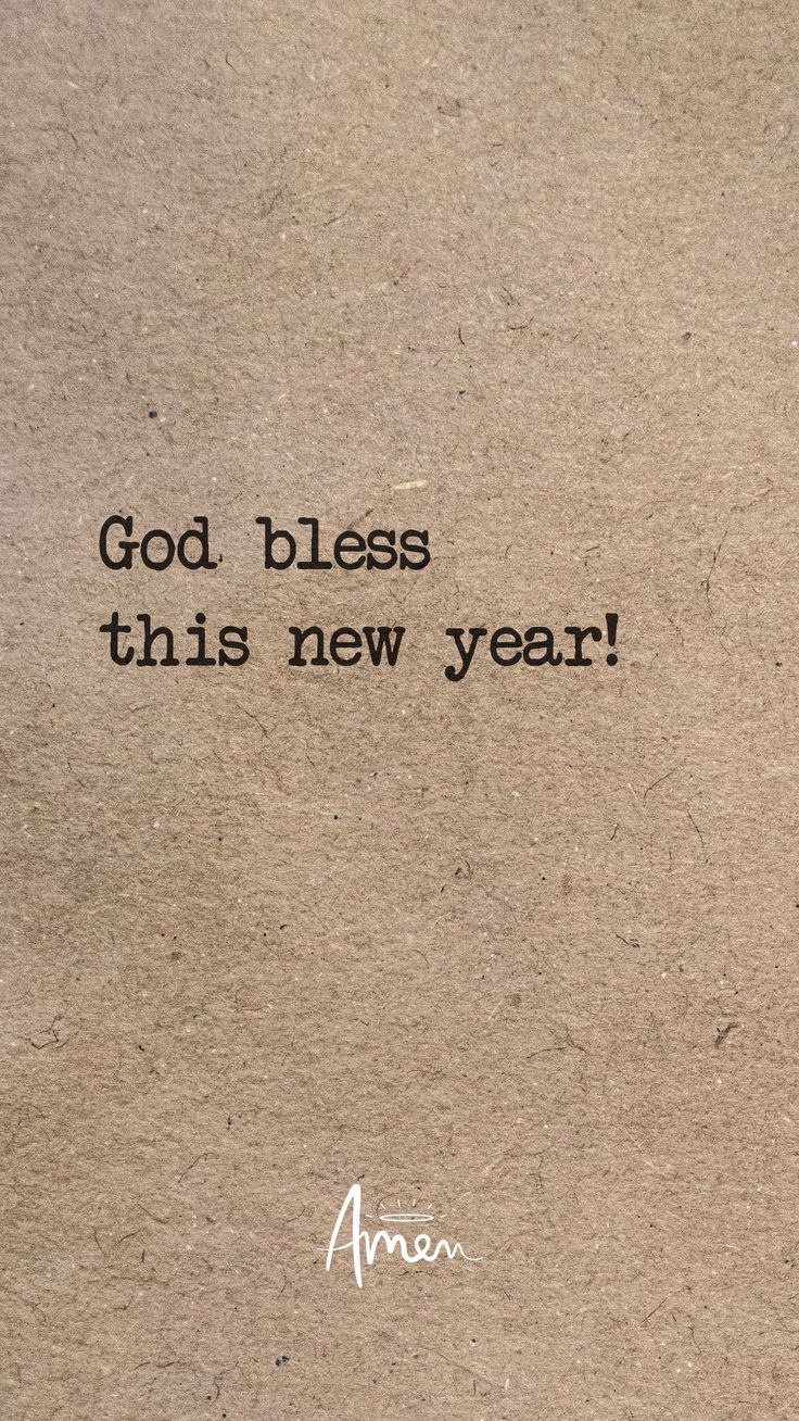 a piece of paper with the words god blessing this new year on it