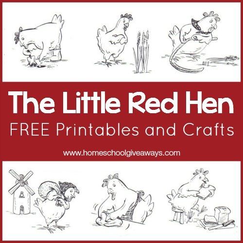 the little red hen free printables and crafts