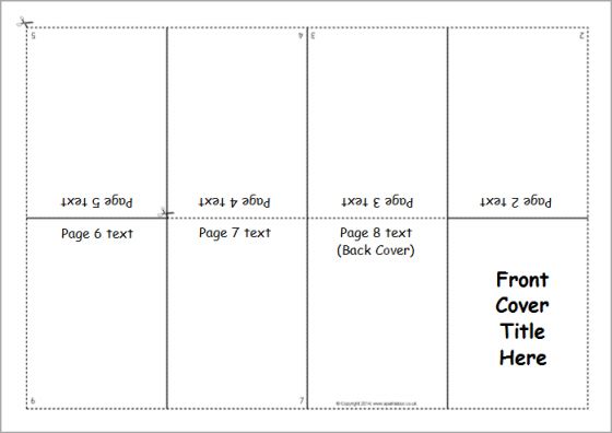 a printable book cover with the words front and back