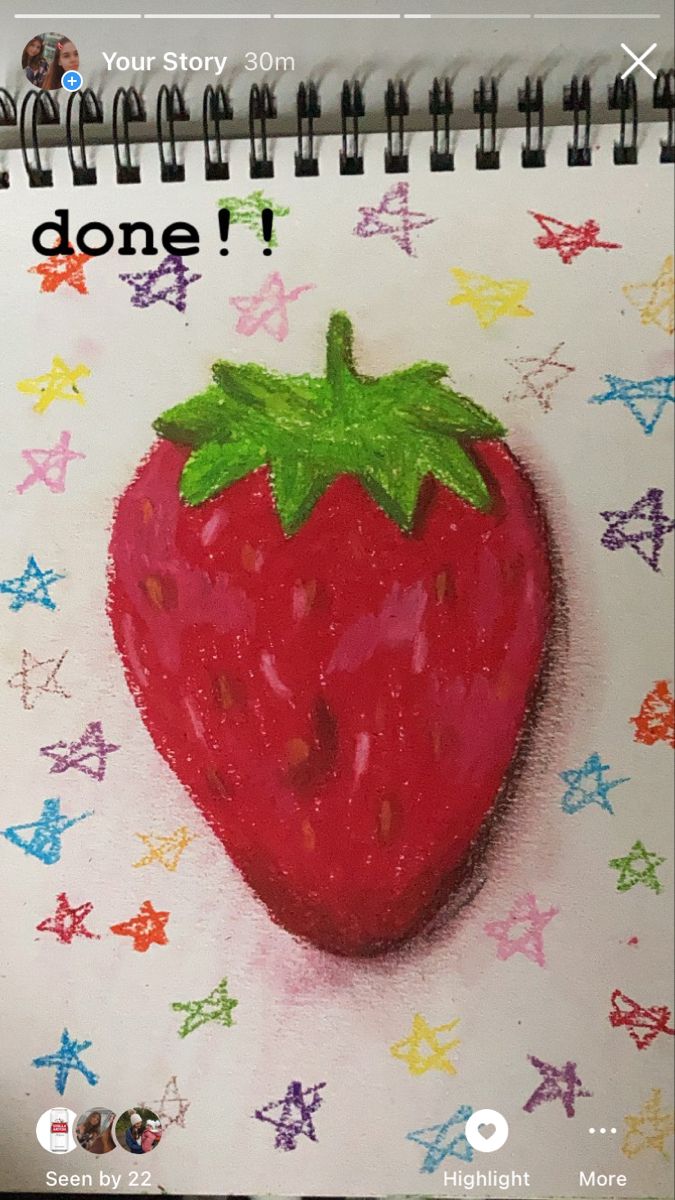 a drawing of a strawberry with the words, don't it? on it