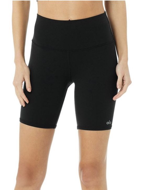 color BLACK Size Small Alo Yoga Athletic Shorts With Built-in Shorts For Workout, Alo Yoga Gym Activewear, Alo Yoga Moisture-wicking Functional Bottoms, Alo Yoga Functional Moisture-wicking Bottoms, Moisture-wicking Functional Alo Yoga Bottoms, Functional Moisture-wicking Alo Yoga Bottoms, Alo Yoga Functional Activewear, Alo Yoga Functional Elastane Activewear, Alo Yoga Black Short Length Bottoms