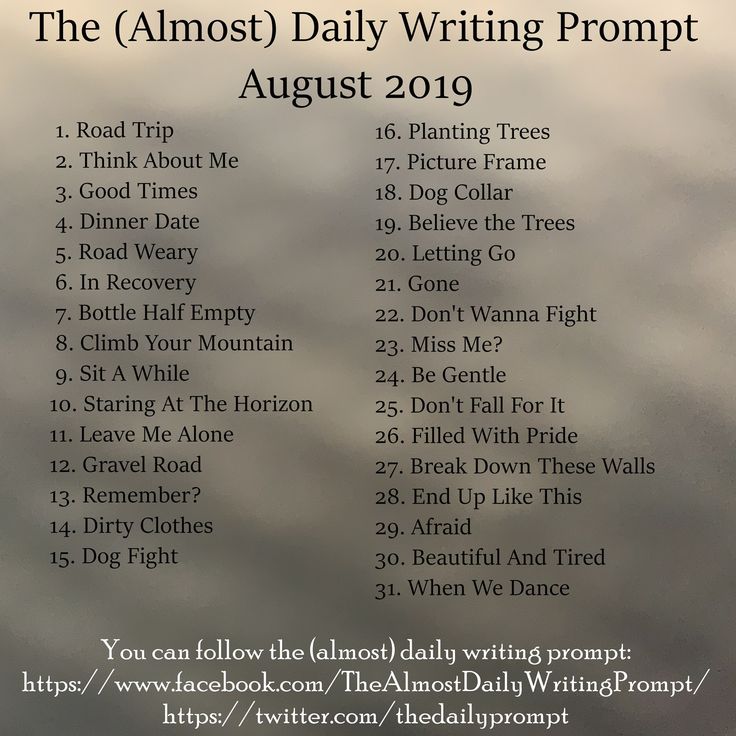 the almost daily writing prompt august 2019 is here to help you decide what it's like