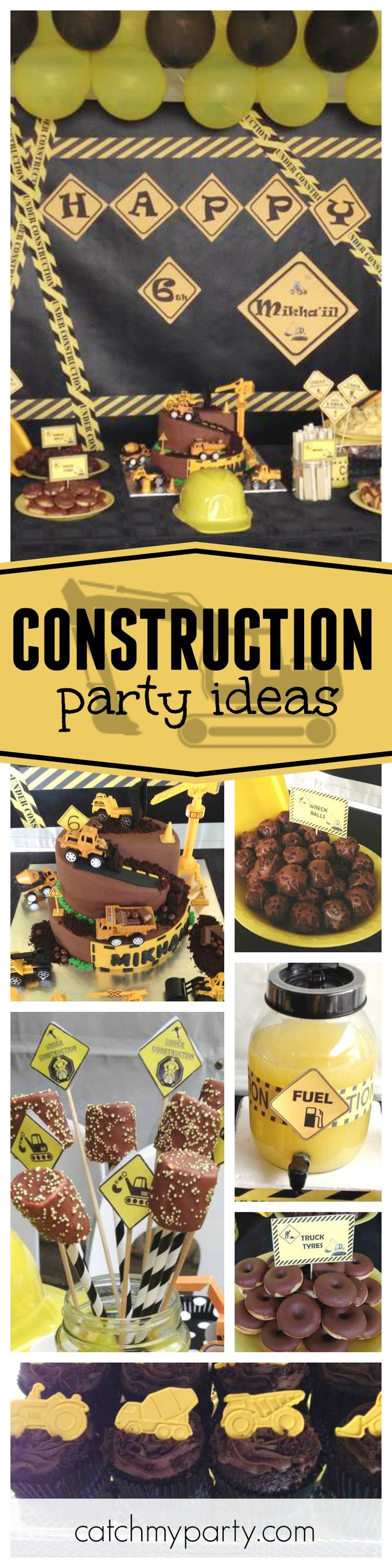 an image of construction party ideas