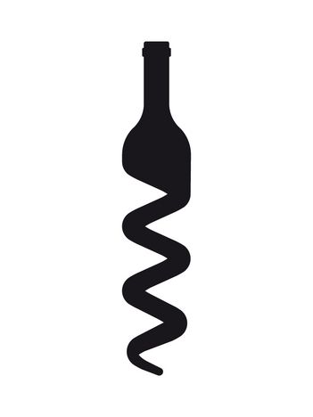 a wine bottle with a spiral design on it