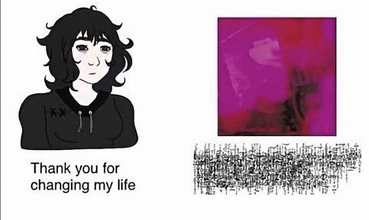 a drawing of a woman with black hair and text that reads, thank you for changing my life