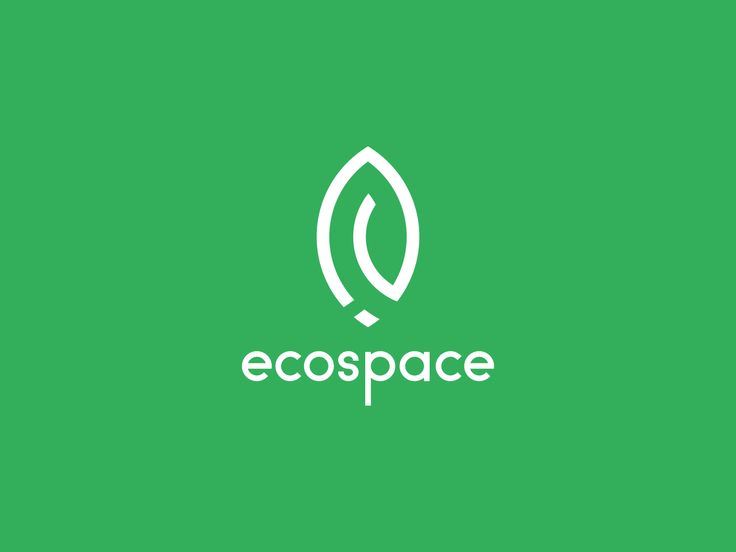 the ecospace logo is shown in white on a green background with an image of a leaf