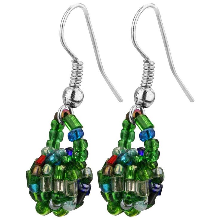 Colorful clusters of glass beads make for zesty fun, anytime. Hand-beaded by traditional Nepali artisans. Glass beads Approximately 0.5" diameter (1.3 cm) Handmade in & fairly traded from Nepal Green Earrings With Colorful Beads, Colorful Czech Glass Round Bead Earrings, Bohemian Glass Beaded Earrings With Round Beads, Colorful Czech Glass Round Beaded Earrings, Nickel-free Czech Glass Beaded Earrings, Adjustable Round Czech Glass Beaded Earrings, Multicolor Czech Glass Beaded Earrings, Green Glass Beaded Dangle Earrings, Czech Glass Beaded Earrings With Spacer Beads