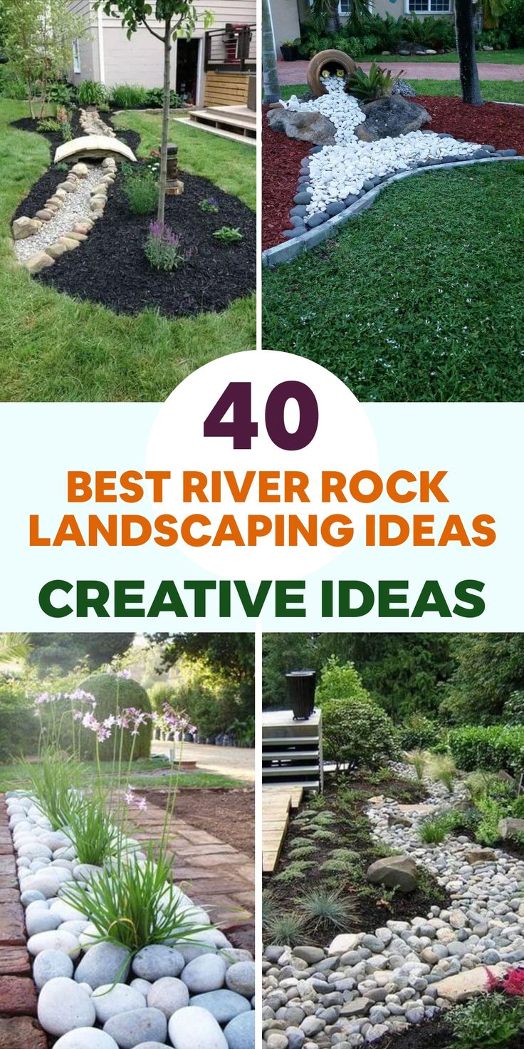 the best river rock landscaping ideas for your garden and yard in this article, you will find