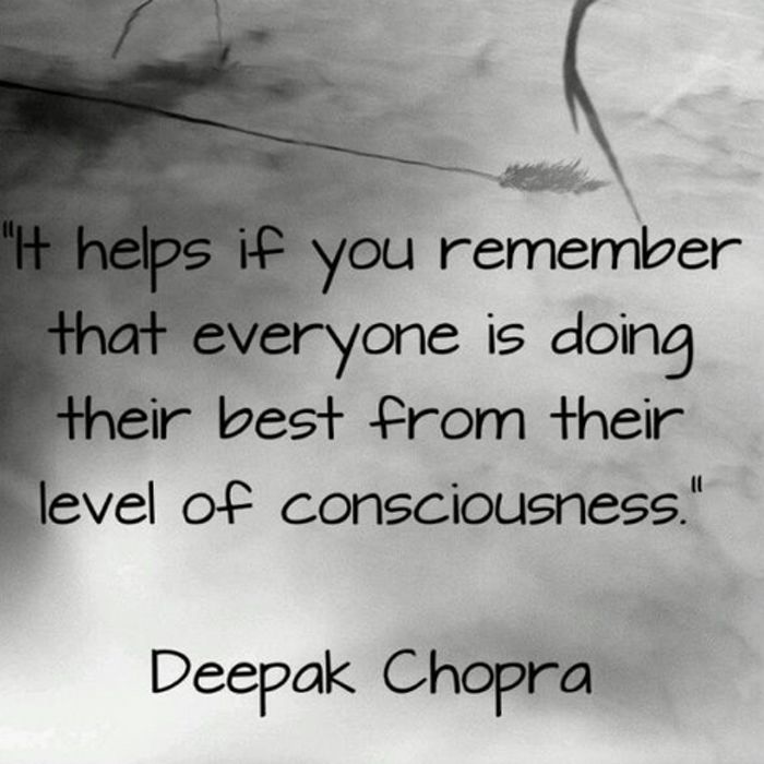 a black and white photo with a quote from deepak chopra on it