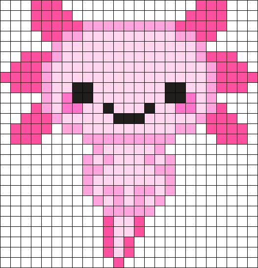 a pink pixellated pig is shown in the form of a cross - stitch pattern