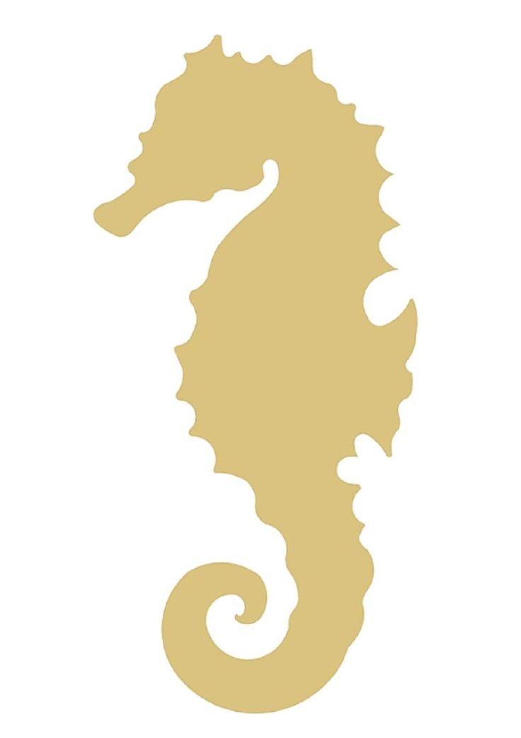 the silhouette of a sea horse on a white background